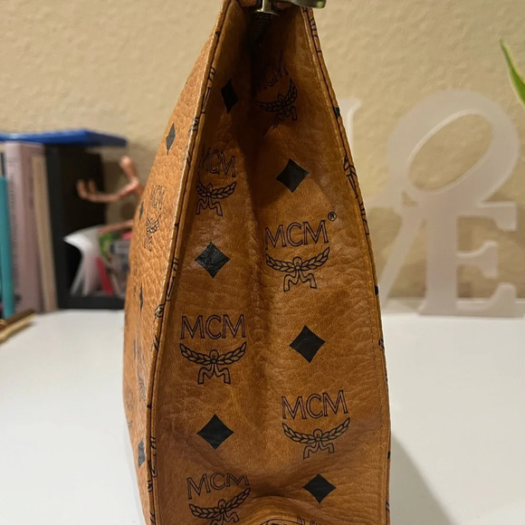 MCM Cognac Pouch - Picture 3 of 14